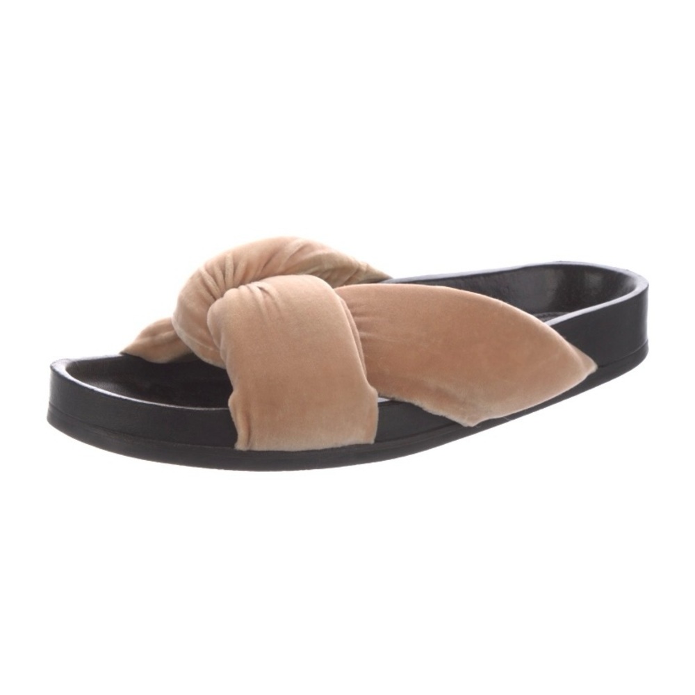 Chloe Knotted Velvet Slide